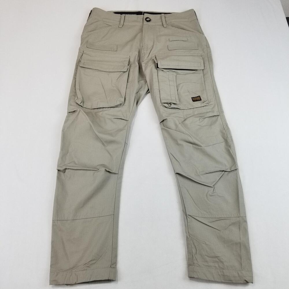 G-Star RAW Cargo Pants Mens 31x28 Beige Tactical Utility Ripstop